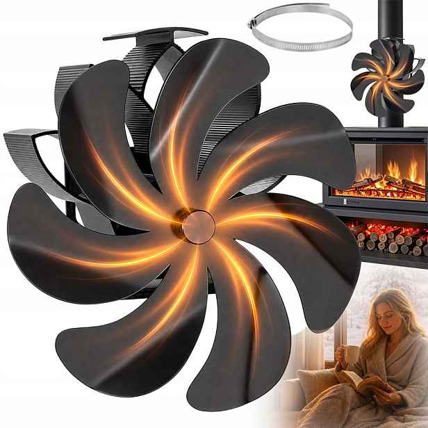 Krbový Ventilátor, Termoelektrický Ventilátor Napájený Teplem Do Krbu