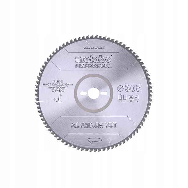 Kotoučová pila na řezání hliníku Metabo 628448000 305x30 mm 84z Hw/ct