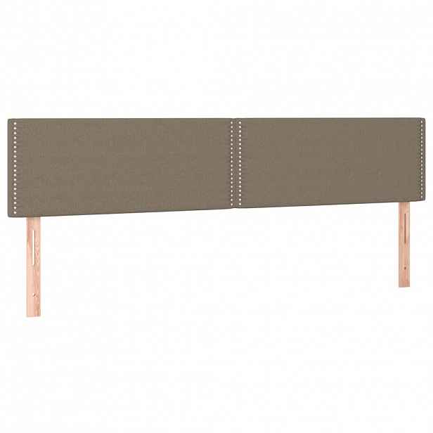 vidaXL Čela postele béžová 180x5x78/88 cm látka