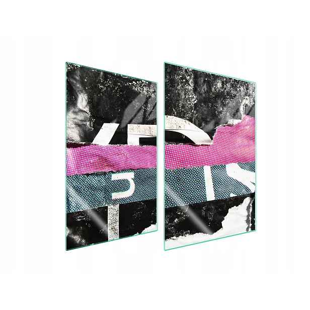 7v1 skleněná ochranná deska na sporák 2x35x52 Pop Art