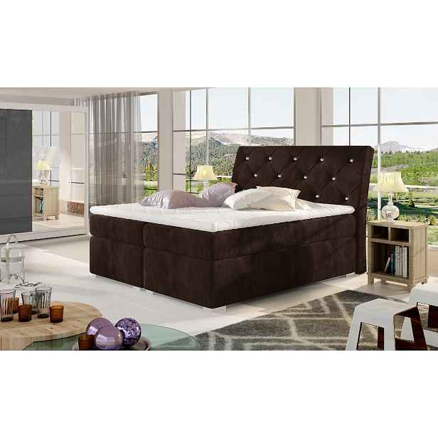 Boxspring Balvin Rozměr: 160 x 200 cm, látka: Kronos 6