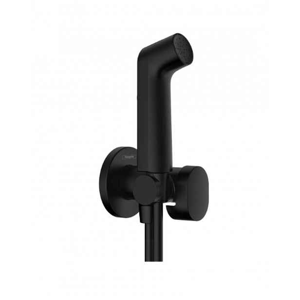 Hansgrohe - Nástěnný ventil s ruční bidetovou sprškou, matná černá 29230670