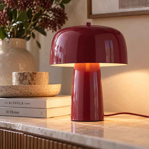 LOOMY Stolní lampa - tm. červená