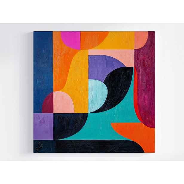 Obraz Na Plátně Canvas Abstrakce Geometrie Barvy Bauhaus Modern 50x50