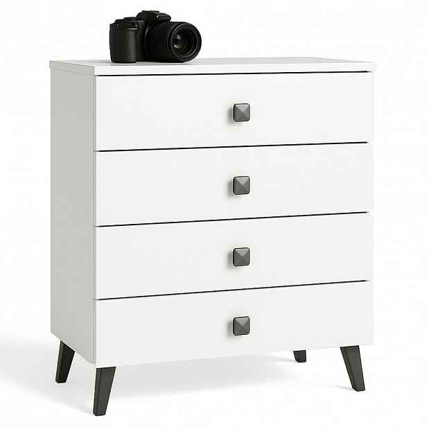 RAUMHIRSCH FURNITURE KOMODA Bílá, černá 73/60/37