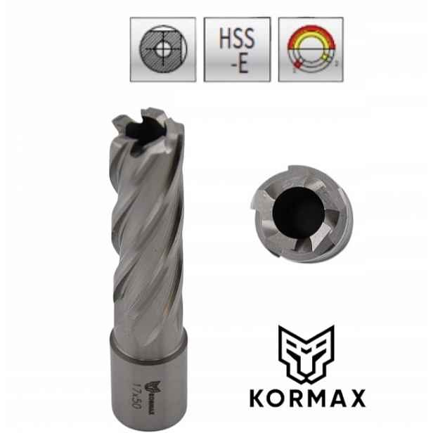 Trepanační fréza 18 mm x 50 mm vrták M2AL 18 x 50 Weldon Kormax