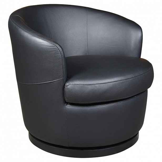 Xora DESIGNOVÉ KŘESLO, kůže, černá