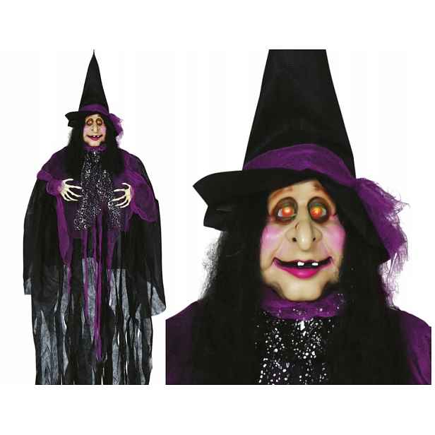 Interaktivní Závěsná Dekorace Čarodějnice 120 CM Halloween