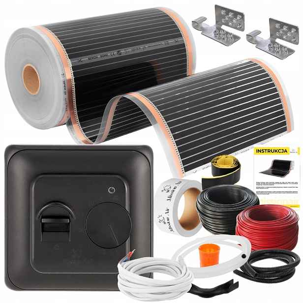 Set Mission Air Fólie Vyhřívací Podložka Infračervená 50 cm I 160 W/m² 18 m² Ptc