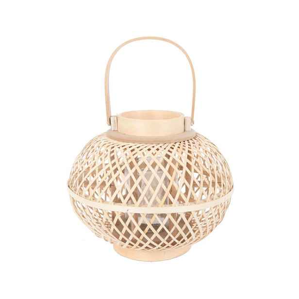 Bambusová lucerna (výška 24 cm) – Ego Dekor