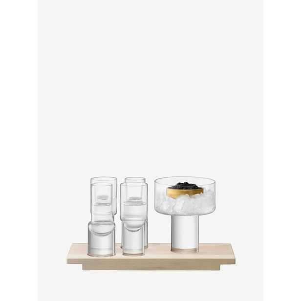 Servírovací sada Vodka d. 27 cm, čirá/popel - LSA international