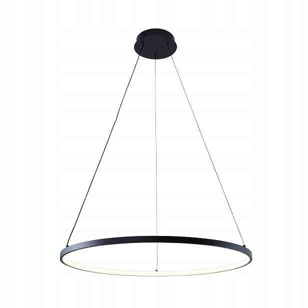 Zuma Line Závěsná lampa Breno Led 28W Ø60 cm Černá hliníková