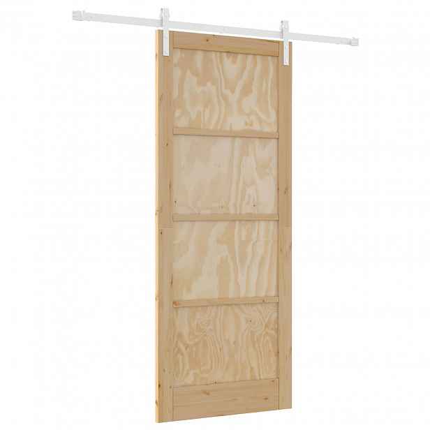 vidaXL Posuvné dveře 86 x 211 cm Masivní borovicové dřevo