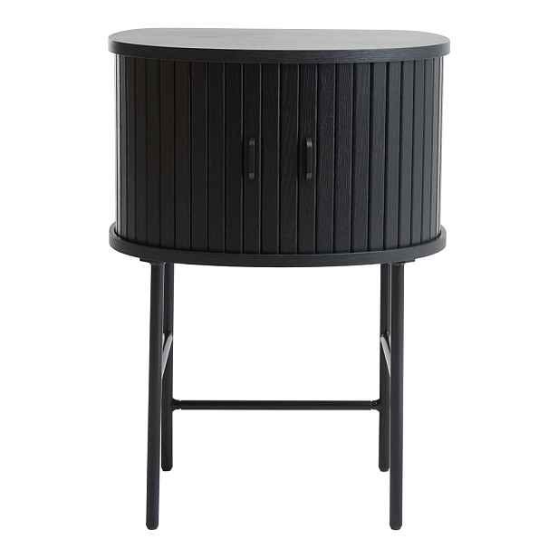 Černý noční stolek Nola – Unique Furniture