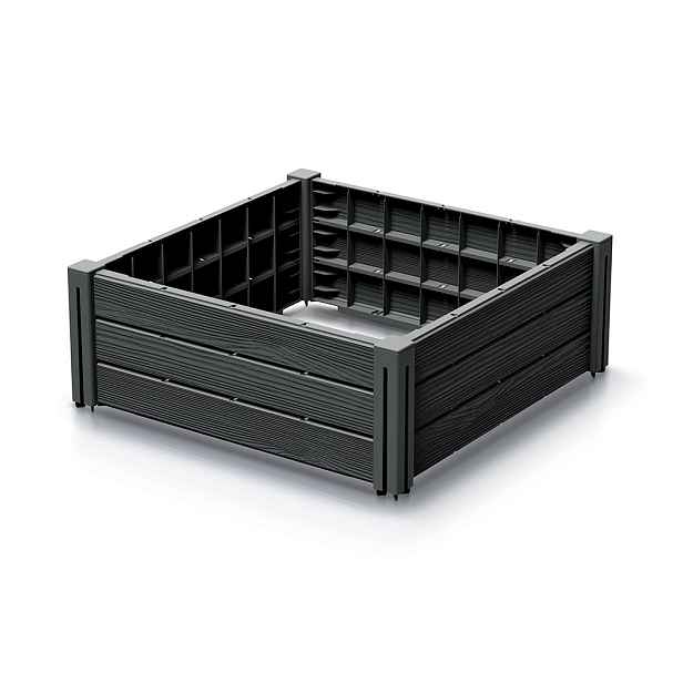 Prosperplast Vyvýšený záhon Bas Planty 61,8 cm antracitový