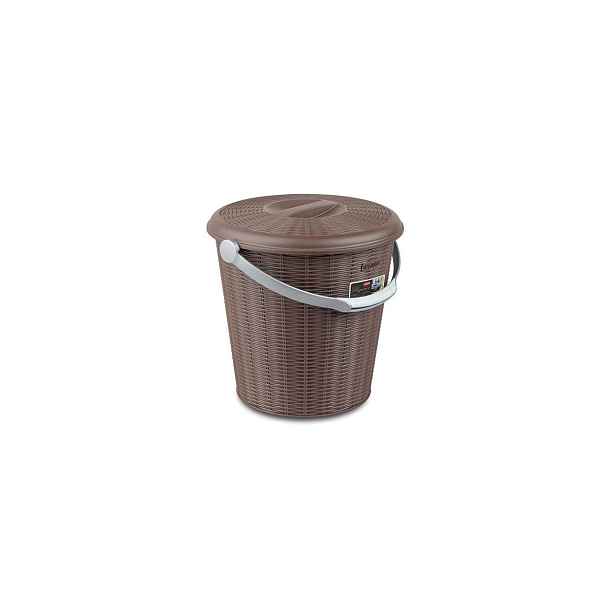 STEFANPLAST Odpadkový koš Elegance 10 l, s víkem, šedý