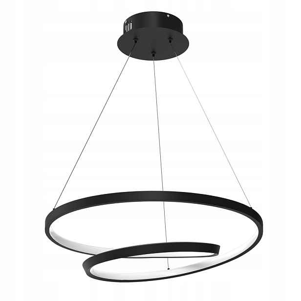Závěsná lampa Lucero Černá Led 50x50x100 cm 48 W Regulace výšky Obývací pokoj