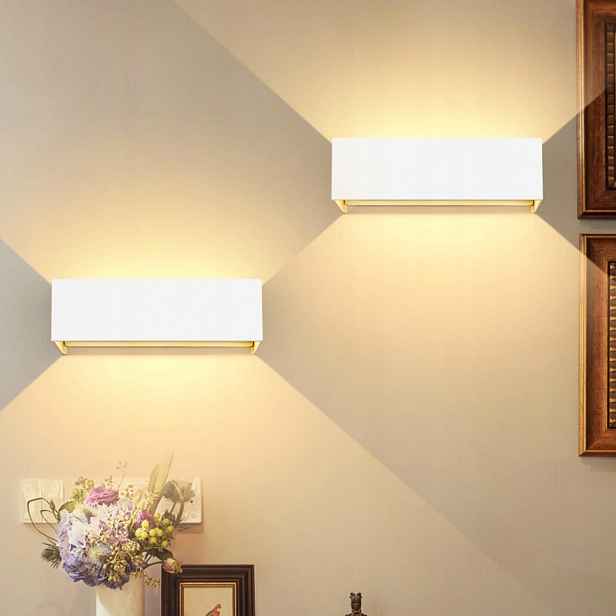 Nástěnná lampa Kingwen 2 ks 30W 3000K IP65 nastavitelná z hliníku OS1302B