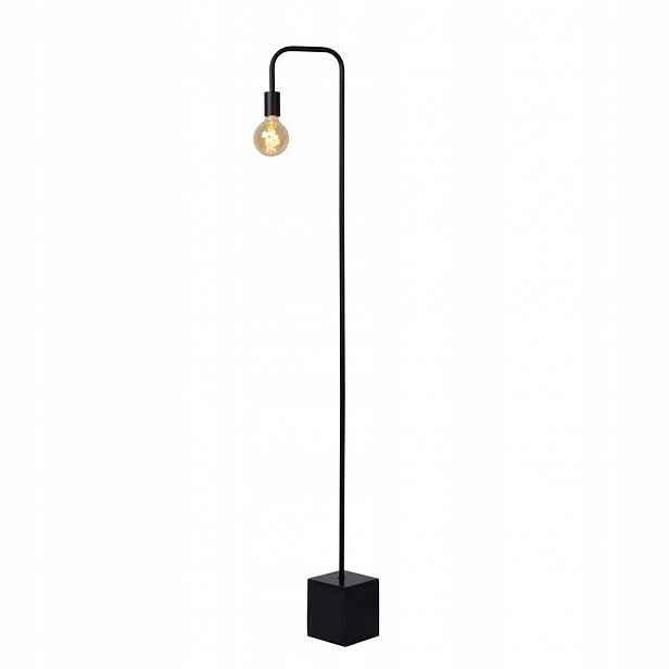 Černá podlahová lampa Lorin industriální s jemným leskem Tk Lighting