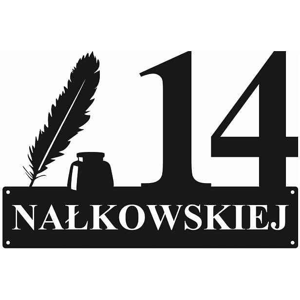 Číslo Na Dům 48 cm Tabule Adresa Ocel 2 mm Grafika 80