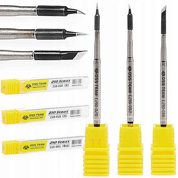 Set 3x Pájecí Hrot Oss C210 K A Is Pro Páječku Yihua Aixun Sugon