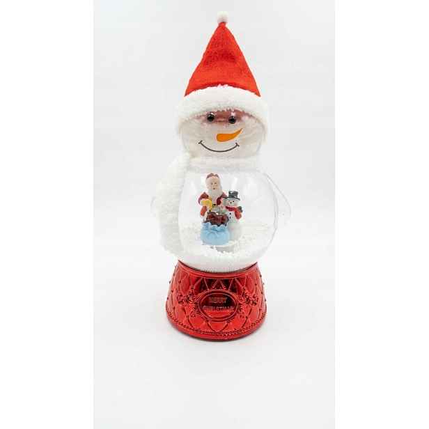 Vánoční Figurka Sněhulák 40 CM Sněhová Koule Velká Ozdoba Vánoce