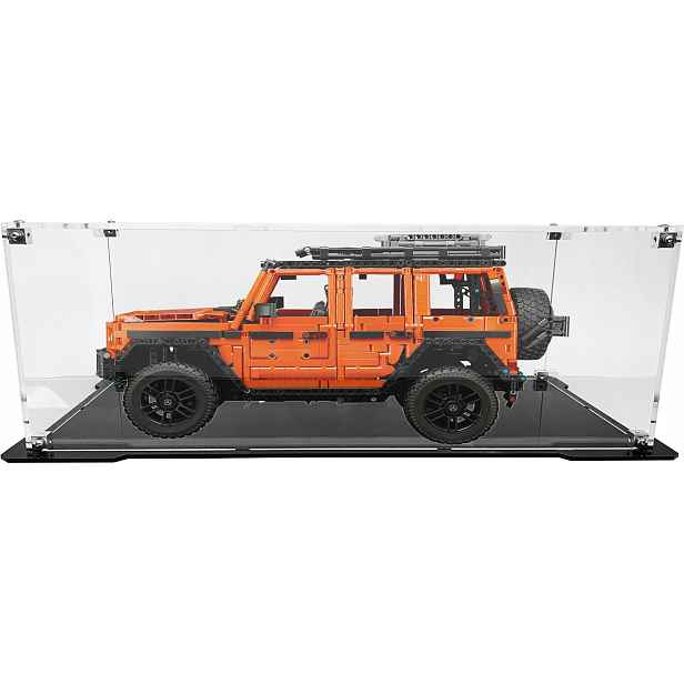 Vitrína s černou základnou pro stavebnici Lego 42177 Mercedes-Benz G 500