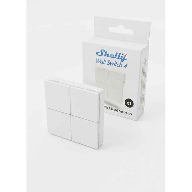 Chytrý 4tlačítkový spínač akcí Bluetooth/Zigbee Shelly Switch 4