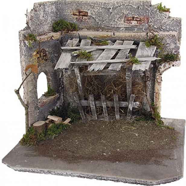 Vánoční betlém 35x25x23 cm pro figurky 9-11 cm