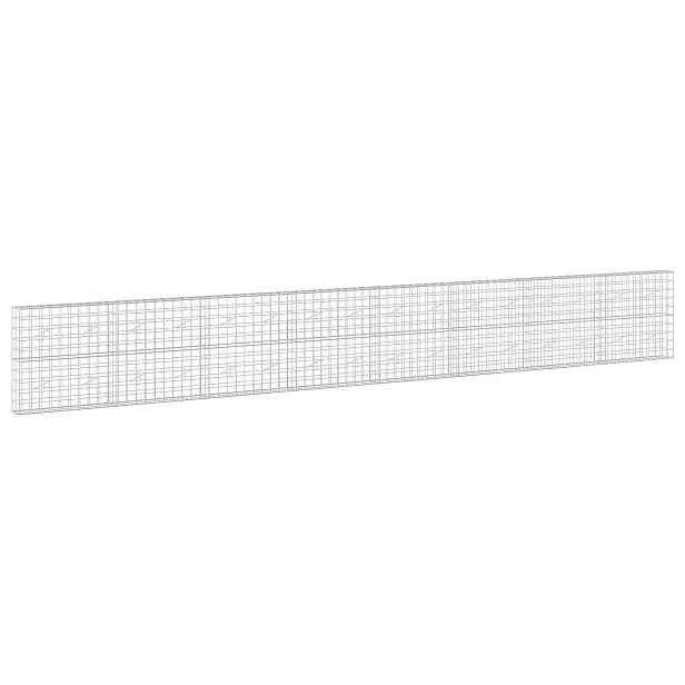 vidaXL Gabion s drátem 5 mm a síťkou 10x10 cm 800x20x100 cm