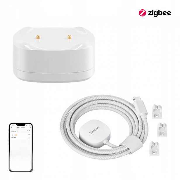 Senzor zaplavení Sonoff SNZB-05P ZigBee kabel WLDC200