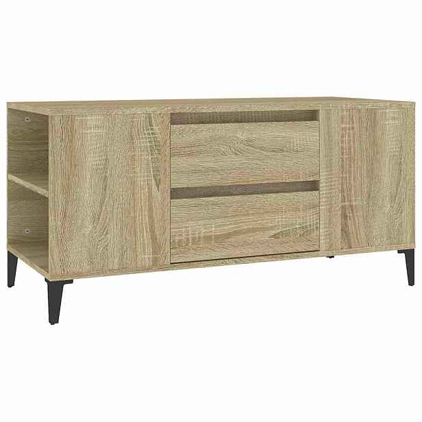 vidaXL TV skříňka dub sonoma 102x44,5x50 cm kompozitní dřevo