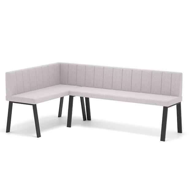 Idohome ROHOVÁ LAVICE MONO Y levá tkanina prošívaná, 142/196 cm, béžová