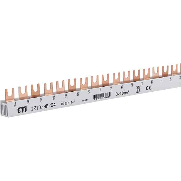 Lišta propojovací ETI IZ10/3F/54 3pól 10 mm2