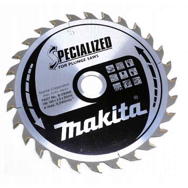 Řezací Kotouč 160X20 28Z Makita B-09260 Zahloubení