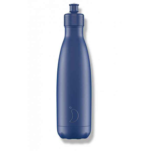 Termoláhev Chilly's Bottles - matná modrá - sportovní 500ml, edice Original
