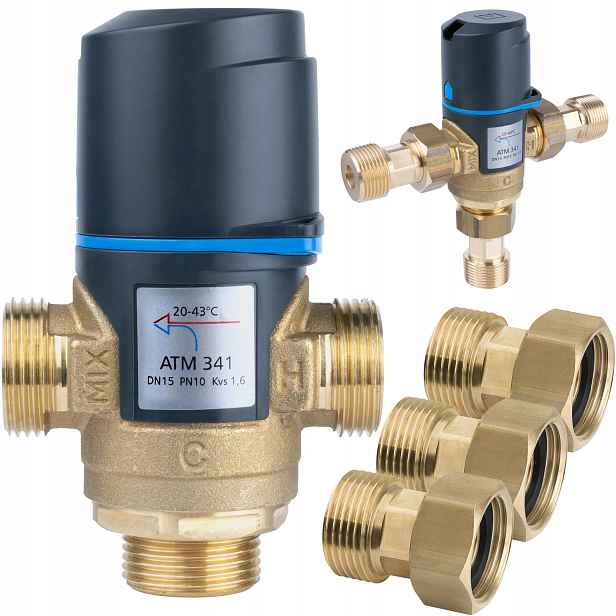 Termostatický Směšovací Ventil Afriso Atm 341 3/4" 20-43°C Pološrouby