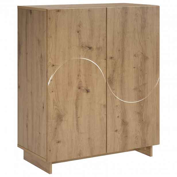 vidaXL Botník 73 x 38 x 87,5 cm Kompozitní dřevo Dub artisan
