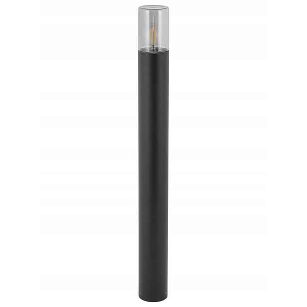 Zahradní lampa Ida černá IP44 1xE27 Sloupek Na Dvor Venkovní Pole Vstup