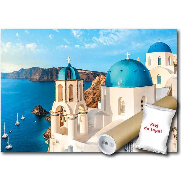 Vinylová fototapeta Řecko Santorini 208x146