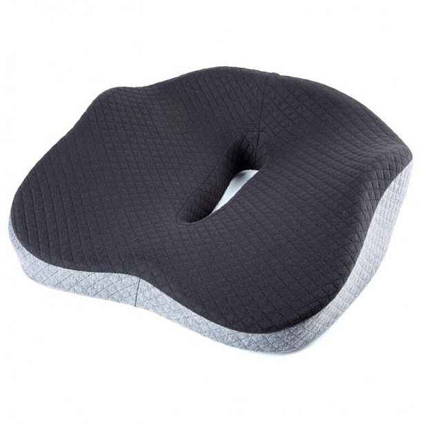 Ergonomický sedák z paměťové pěny černo-bílý