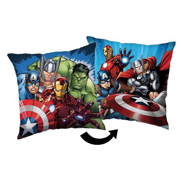 Fleecový dětský polštářek 40x40 cm Avengers "Heroes" – Jerry Fabrics