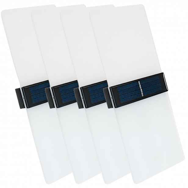 4x Solární zahradní lampa Terasová Led Akryl IP65 Hora Dolní Senzor