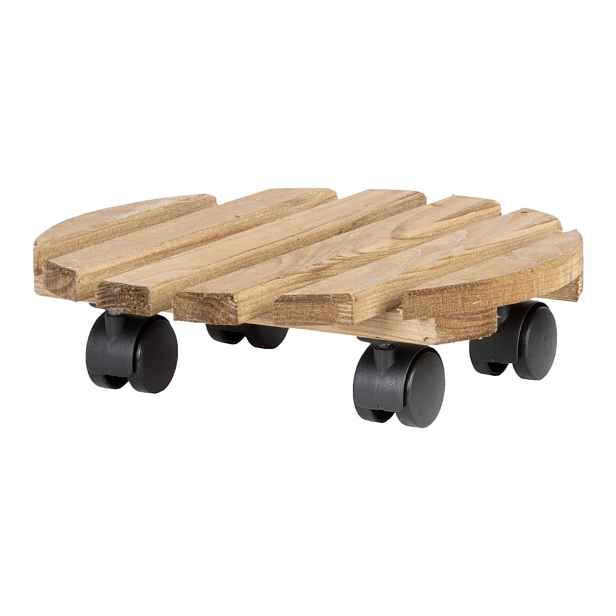 Dřevěný pojízdný podstavec pod květináč ø 29 cm (výška 8 cm) Indoor & Outdoor – Esschert Design