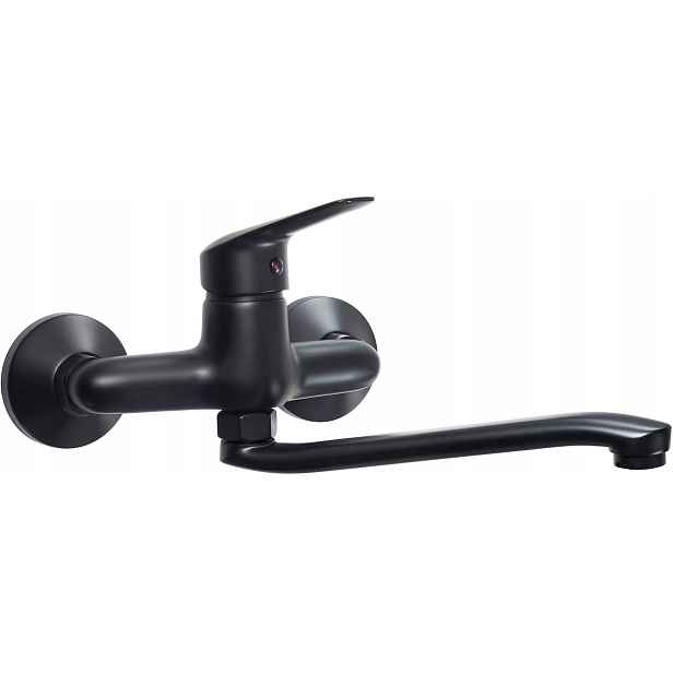 Kuchyňská baterie Nero Jednopáková nástěnná s otočným ramínkem
