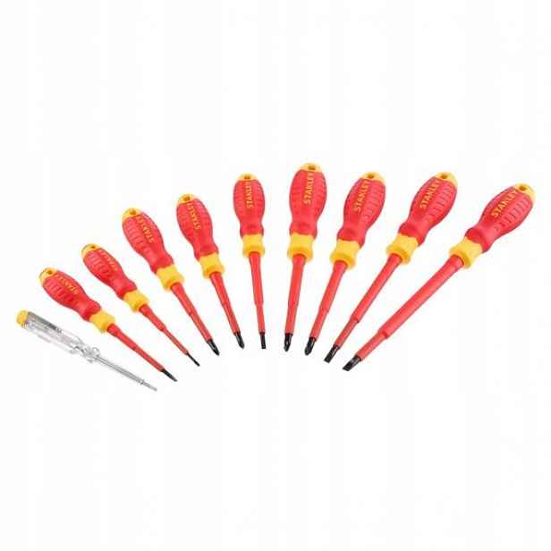 Stanley STHT60032-0 sada elektrikářských šroubováků Pz Ph Pl, 10-dílná,