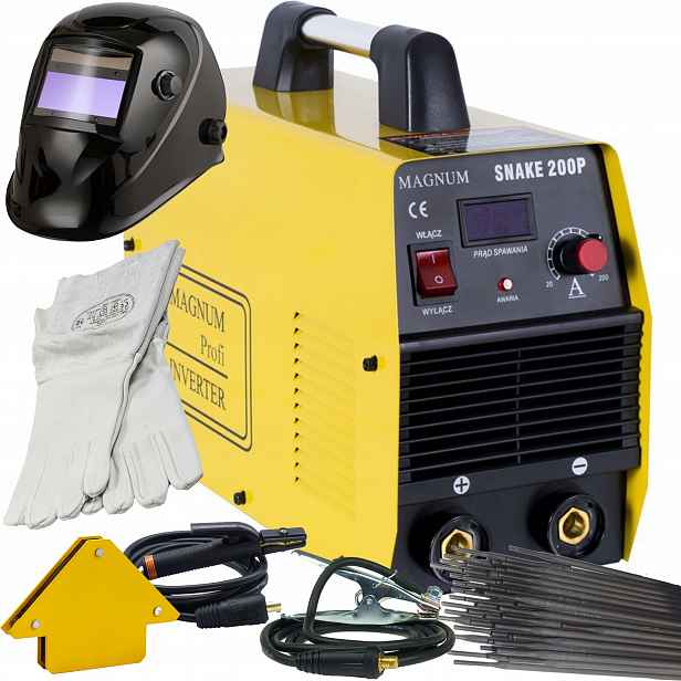 Svařovací stroj Magnum Snake 200 P II Mma Tig Lift Igbt 200A 230V SET1