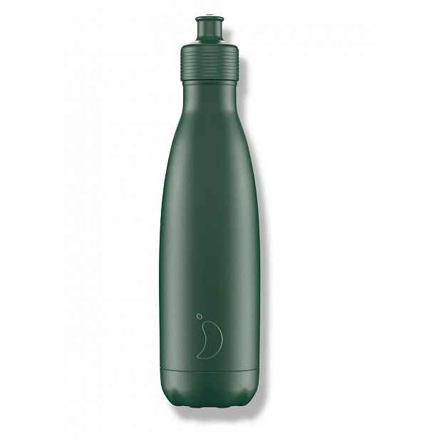 Termoláhev Chilly's Bottles - matná zelená - sportovní 500ml, edice Original