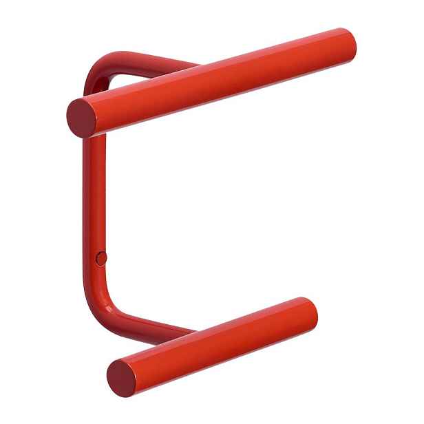 Červený nástěnný kovový háček Flip – Hübsch