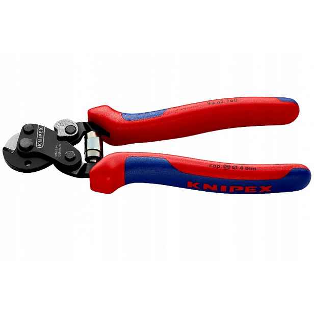 Nůžky na ocelová lana Knipex 160 mm Comfort jednoruční kompaktní Najder